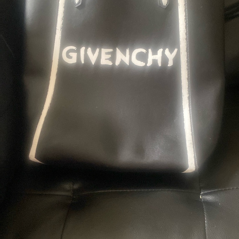 Givenchy Black Backpack with Sleek Design and Glossy Finish